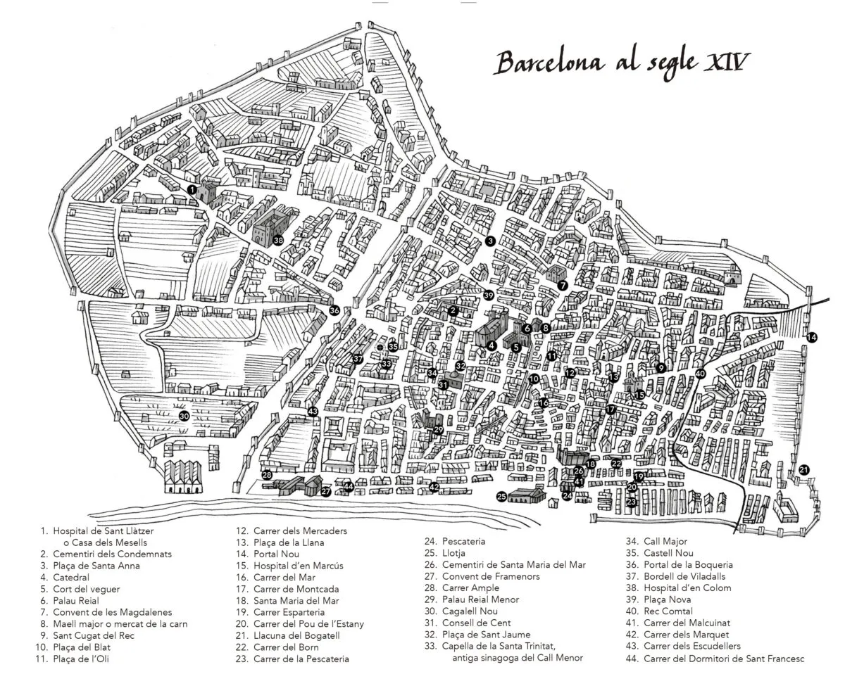 Map for Francesca de Barcelona